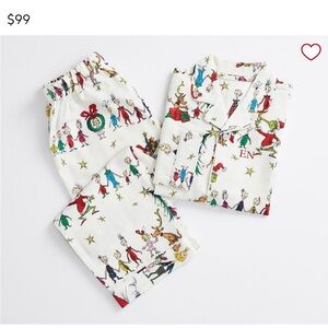 Adult Grinch Pjs Large pottery barn